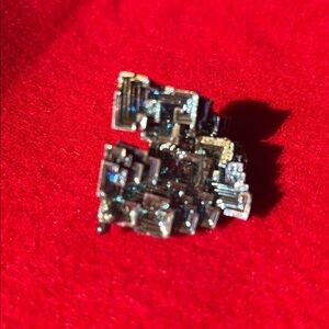 Colorful Iridescent Bismuth Hopper Crystal